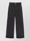 Emporio Armani Wide-leg Linen Blend Jeans