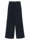 Emporio Armani High Waist Pleated Wide Leg Trousers