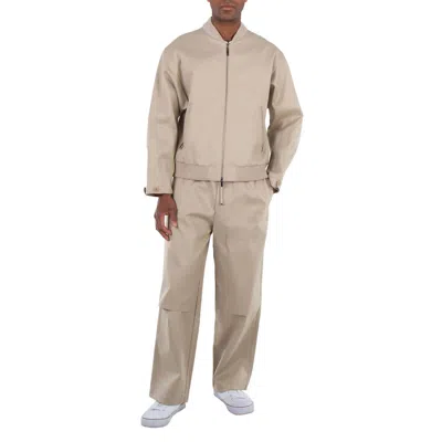 Emporio Armani Wide Leg Rope Belt Pants In Brown