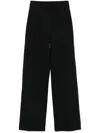 Emporio Armani Wide Leg Trousers Featuring Side Embellishments