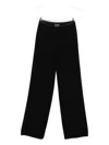 Emporio Armani Straight-leg Trousers In Black