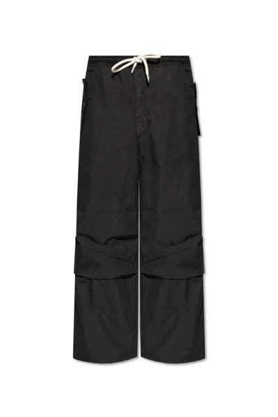 Emporio Armani Wide-leg Trousers In Black
