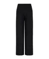 Emporio Armani Icon Triacetate Palazzo Trousers In Black