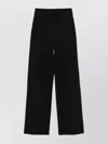 Emporio Armani Wide Leg Trousers Featuring Side Embellishments