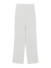 Emporio Armani Light Grey Herringbone-jacquard Trousers In Gray