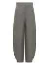 Emporio Armani Wide-leg Trousers In Grey
