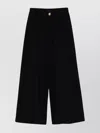 Shop Emporio Armani Wide-leg Trousers Lamé Effect