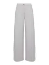 Emporio Armani Chevron-stitch Straight-leg Trousers In Light Grey