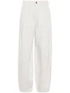 Emporio Armani Wide-leg Trousers In Neutrals