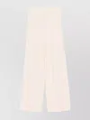 Emporio Armani Wide Leg Trousers With Elasticated Waistband And Slits