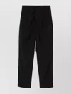 Emporio Armani Wide-leg Trousers With Multiple Pockets In Black