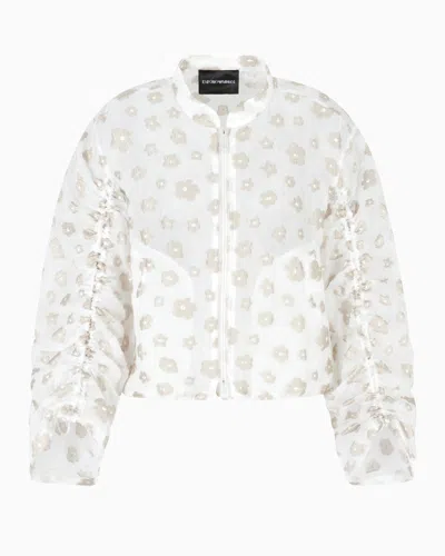 Emporio Armani Windbreakers In White