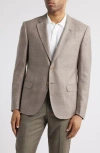 Emporio Armani Regular Fit Notch Lapel Blazer In Neutral