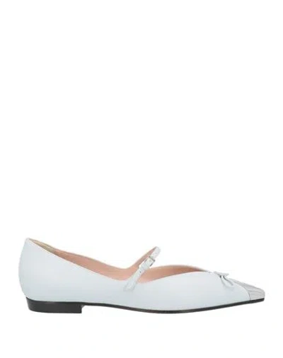 Emporio Armani Woman Ballet Flats Off White Size 7 Leather
