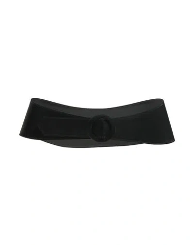 Emporio Armani Woman Belt Black Size 38 Leather