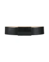 Emporio Armani Woman Belt Black Size 36 Polyester, Polyurethane In Black
