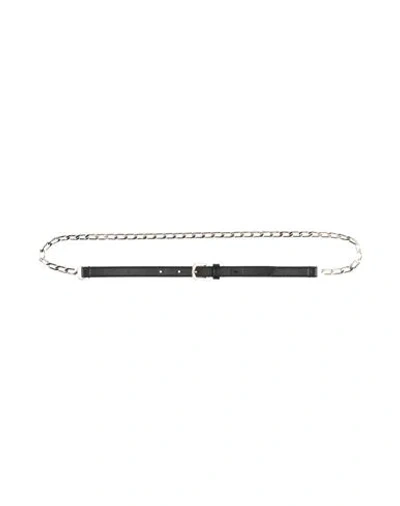 Emporio Armani Woman Belt Black Size 38 Leather