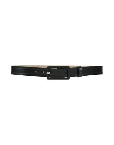 Emporio Armani Woman Belt Black Size 38 Leather