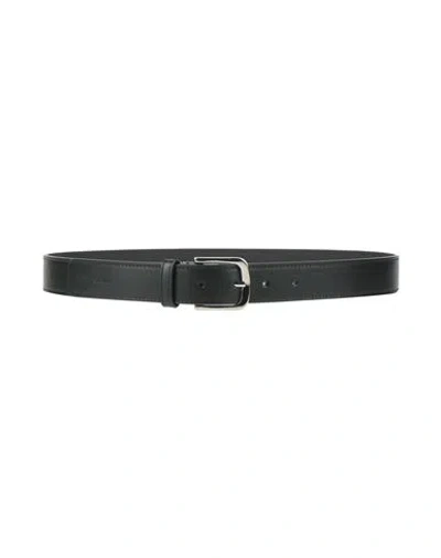 Emporio Armani Woman Belt Black Size 39.5 Leather