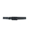 Emporio Armani Woman Belt Navy Size 39.5 Polyester, Viscose, Polyurethane Coated In Navy