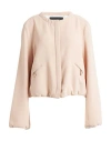 Emporio Armani Woman Blazer Antique Rose Size 12 Polyester, Elastane In Pink