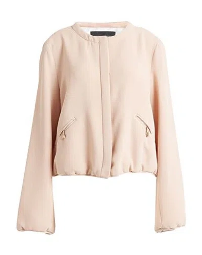 Emporio Armani Woman Blazer Antique Rose Size 12 Polyester, Elastane In Pink