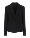 Emporio Armani Single-breasted Fitted Blazer In Black