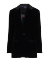 Emporio Armani Boxy Button-up Blazer In Black