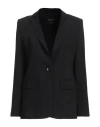 Shop Emporio Armani Woman Blazer Black Size 12 Viscose, Elastane