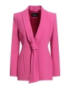 Emporio Armani Woman Blazer Fuchsia Size 10 Viscose, Acetate, Elastane In Pink