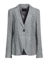 Emporio Armani Woman Blazer Grey Size 12 Viscose, Polyester In Grey