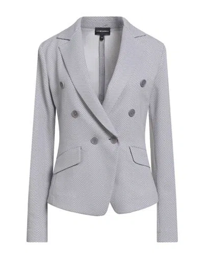 Emporio Armani Woman Blazer Lilac Size 14 Polyester In Gray