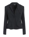Emporio Armani Woman Blazer Midnight Blue Size 4 Lyocell, Polyamide