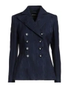 Emporio Armani Woman Blazer Navy Size 8 Viscose In Navy