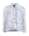 Emporio Armani Woman Blazer White Size 16 Linen, Viscose, Silk, Polyamide In White