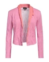 Emporio Armani Woman Cardigan Pink Size 14 Cotton, Steel In Pink