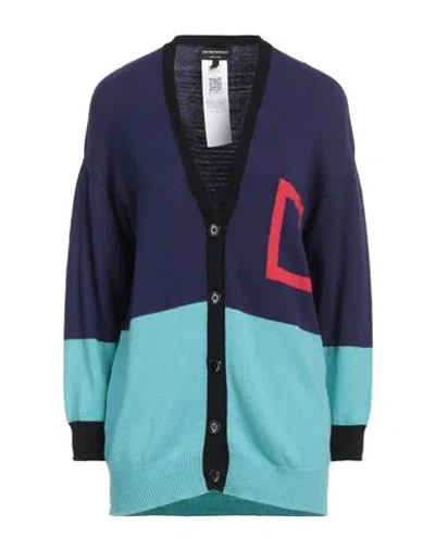 Emporio Armani Woman Cardigan Purple Size L Polyamide, Viscose, Cashmere