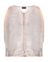 Emporio Armani Woman Cardigan Sand Size 2 Polyester, Silk In Beige