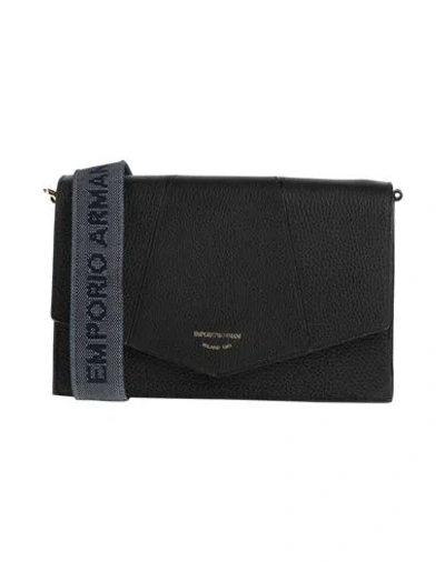 Emporio Armani Woman Cross-body Bag Black Size - Leather