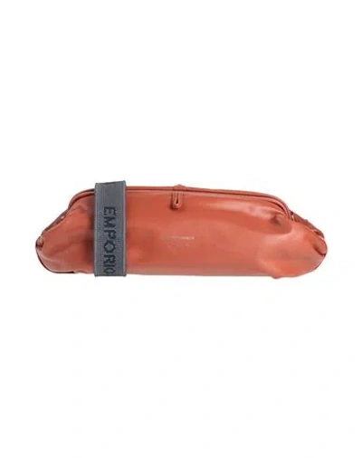 Emporio Armani Woman Cross-body Bag Tan Size - Leather In Brown
