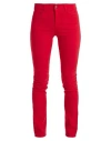 Emporio Armani Woman Pants Brick Size 28 Cotton, Viscose, Elastane In Red