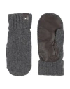 Emporio Armani Woman Gloves Grey Size M/l Wool, Viscose, Polyamide, Cashmere, Lambskin In Grey