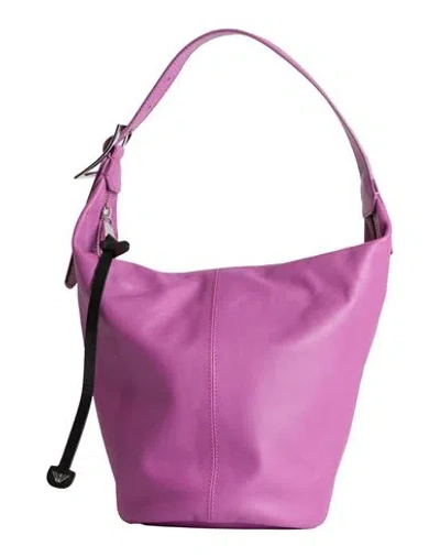 Emporio Armani Woman Handbag Mauve Size - Calfskin In Purple