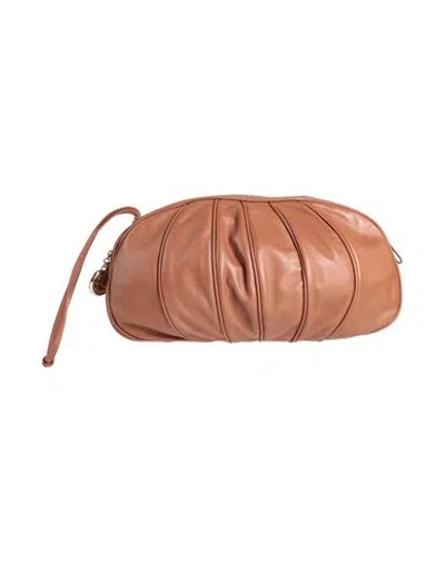Emporio Armani Woman Handbag Tan Size - Lambskin In Brown