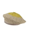 Emporio Armani Woman Hat Beige Size 7 ⅛ Viscose, Cotton