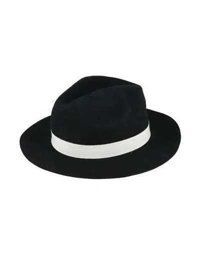 Emporio Armani Woman Hat Black Size 7 ¼ Wool