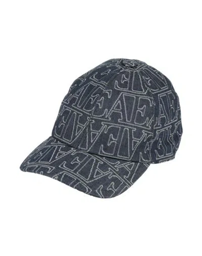 Emporio Armani Woman Hat Blue Size Onesize Cotton
