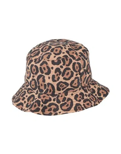 Emporio Armani Woman Hat Camel Size L Modal, Polyester