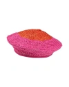 Emporio Armani Woman Hat Fuchsia Size 7 ¼ Viscose, Cotton In Pink