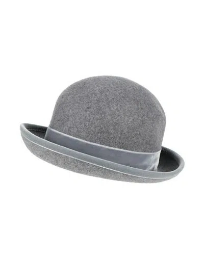 Emporio Armani Woman Hat Grey Size 7 ¼ Wool, Polyamide In Gray